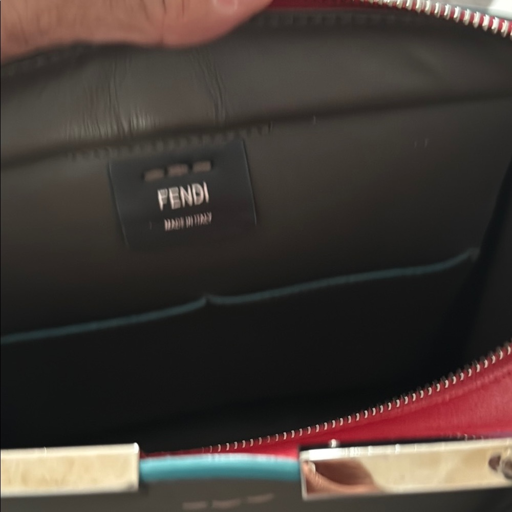 Fendi Women's Red and Gray Bag - Picture 5 of 9